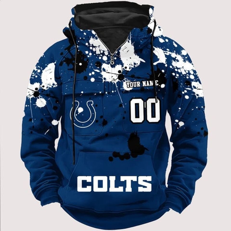 Indianapolis Colts Classic Revival 3D Hoodie Unisex T-shirt, Sweatshirt, Hoodie, Long Sleeve Tee - T-Shirt, Sweatshirt, Hoodie