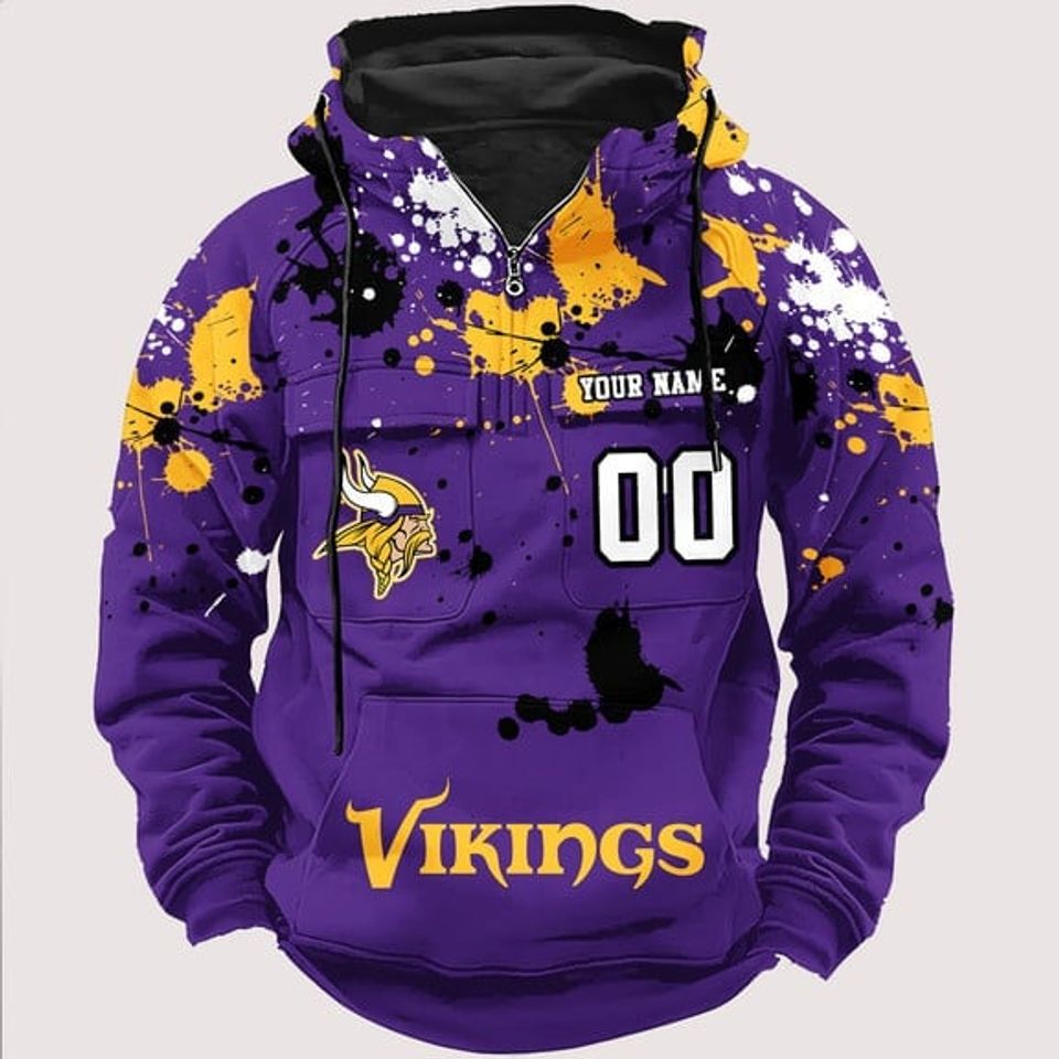 Minnesota Vikings Classic Revival 3D Hoodie Unisex T-shirt, Sweatshirt, Hoodie, Long Sleeve Tee - T-Shirt, Sweatshirt, Hoodie