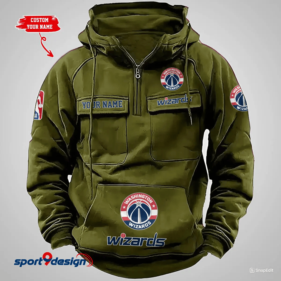 Washington Wizards Custom Cargo Hoodie For Fan Unisex T-shirt, Sweatshirt, Hoodie, Long Sleeve Tee - T-Shirt, Sweatshirt, Hoodie