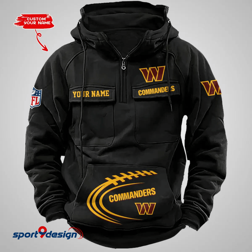 Washington Commanders Custom Cargo Hoodie, Gift For Fan Unisex T-shirt, Sweatshirt, Hoodie, Long Sleeve Tee - T-Shirt, Sweatshirt, Hoodie