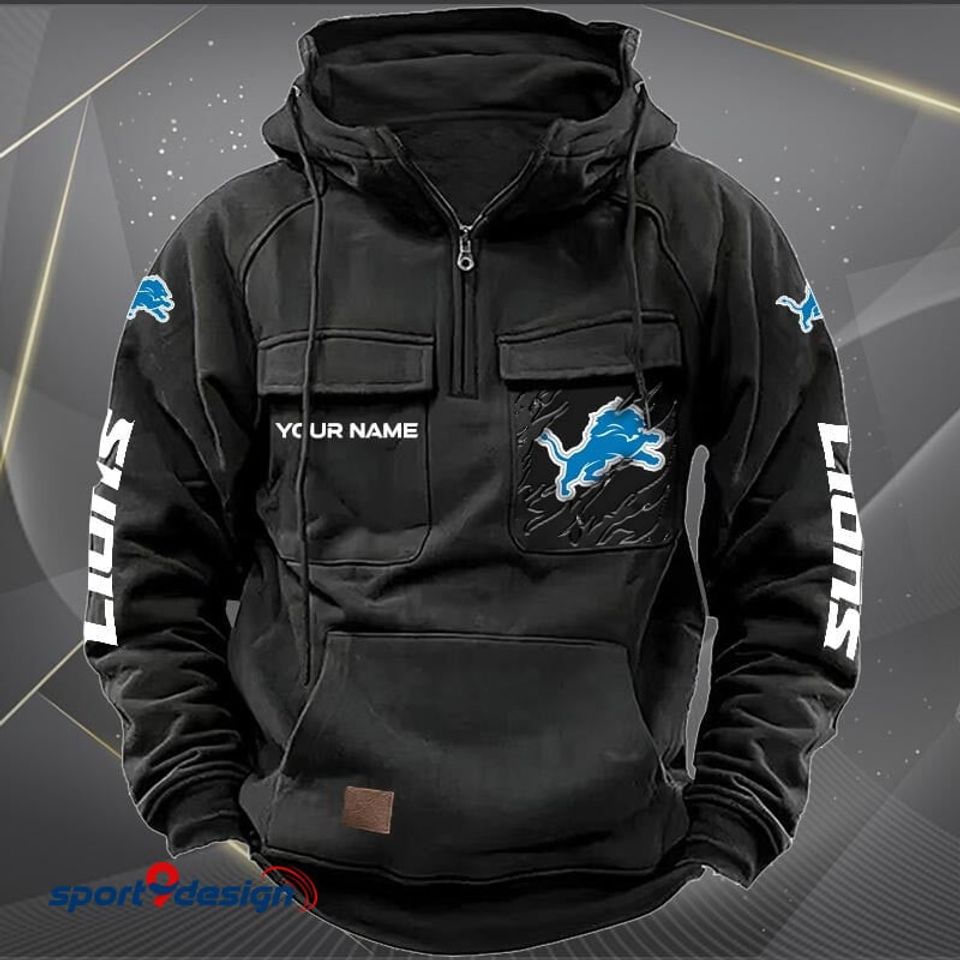 Detroit Lions Vintage Men Hoodie KDAMB43655 - Sport9Design Unisex T-shirt, Sweatshirt, Hoodie, Long Sleeve Tee - T-Shirt, Sweatshirt, Hoodie