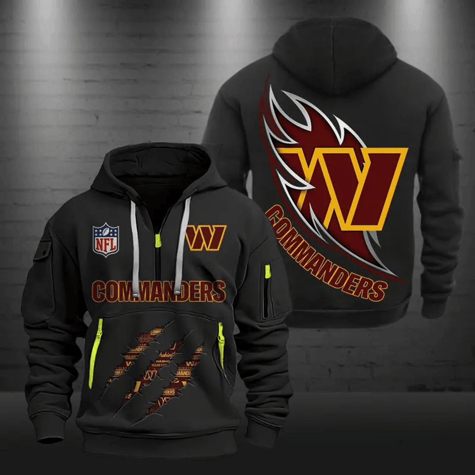 Washington Commanders DMHT0404 Zip Hoodie Multicolor 2024 Edition - Sport9Design Unisex T-shirt, Sweatshirt, Hoodie, Long Sleeve Tee - T-Shirt, Sweatshirt, Hoodie
