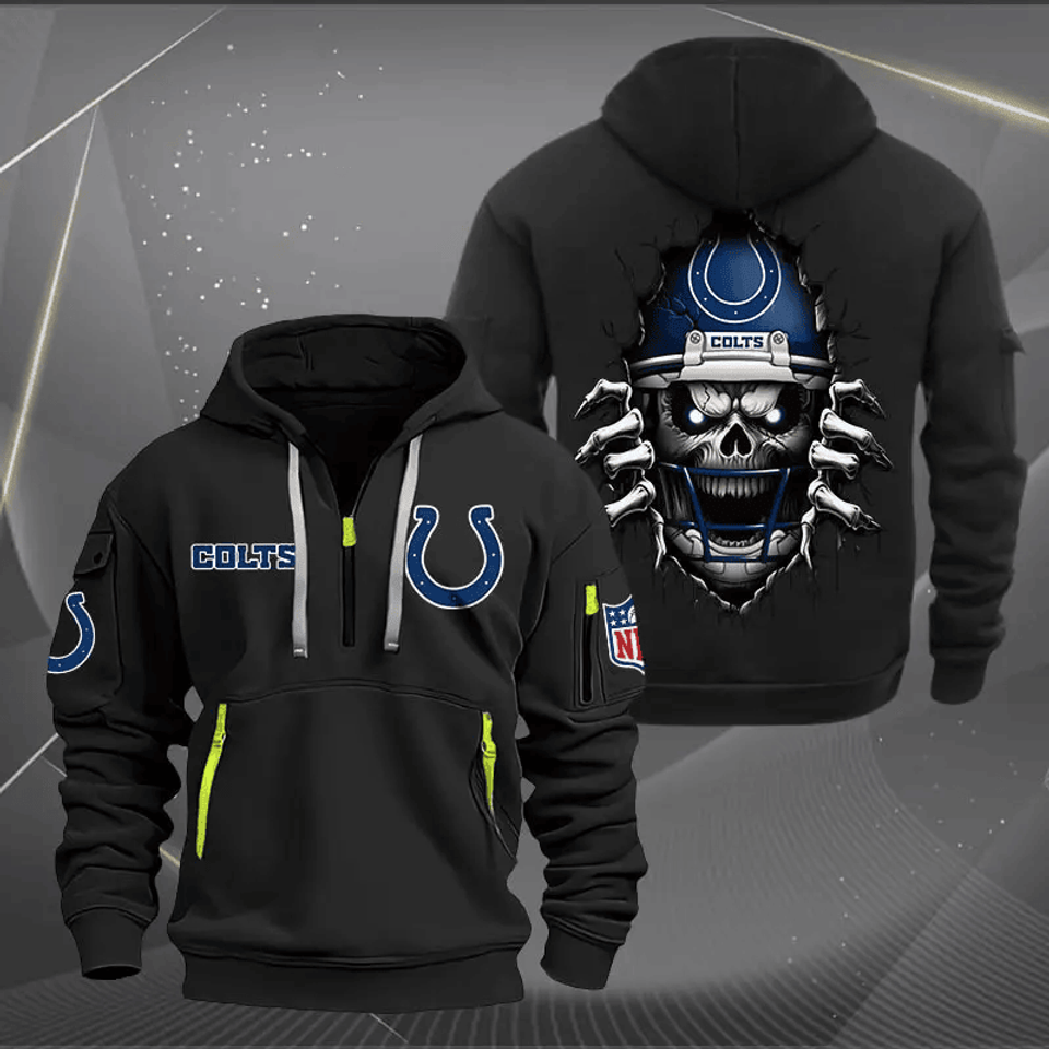 Indianapolis Colts NNHT1277 Zip Hoodie Multicolor 2024 Edition - Sport9Design Unisex T-shirt, Sweatshirt, Hoodie, Long Sleeve Tee - T-Shirt, Sweatshirt, Hoodie