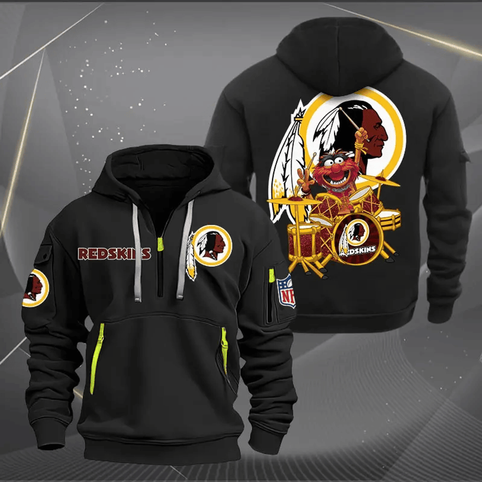 Washington Redskin NNHT1263 Zip Hoodie Multicolor 2024 Edition - Sport9Design Unisex T-shirt, Sweatshirt, Hoodie, Long Sleeve Tee - T-Shirt, Sweatshirt, Hoodie