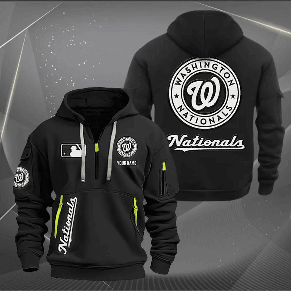 Washington Nationals NNHT0335 Zip Hoodie Multicolor 2024 Edition - Sport9Design Unisex T-shirt, Sweatshirt, Hoodie, Long Sleeve Tee - T-Shirt, Sweatshirt, Hoodie