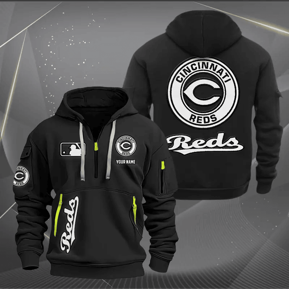 Cincinnati Reds NNHT0312 Zip Hoodie Multicolor 2024 Edition - Sport9Design Unisex T-shirt, Sweatshirt, Hoodie, Long Sleeve Tee - T-Shirt, Sweatshirt, Hoodie
