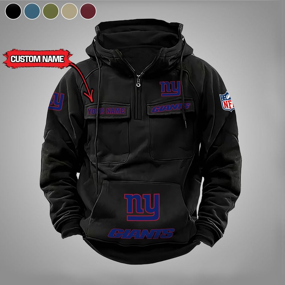 New York Giants Personalized Cargo Hoodie Unisex T-shirt, Sweatshirt, Hoodie, Long Sleeve Tee - T-Shirt, Sweatshirt, Hoodie