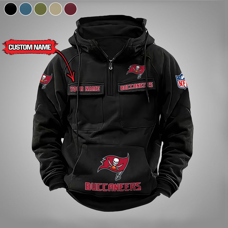 Tampa Bay Buccaneers Personalized Cargo Hoodie Unisex T-shirt, Sweatshirt, Hoodie, Long Sleeve Tee - T-Shirt, Sweatshirt, Hoodie