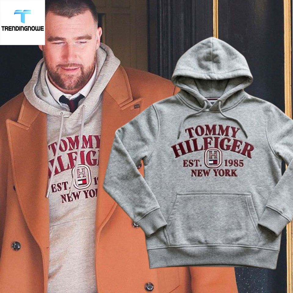 Travis Kelce Tommy Hilfiger New York Hoodie Unisex T-shirt, Sweatshirt, Hoodie, Long Sleeve Tee - T-Shirt, Sweatshirt, Hoodie