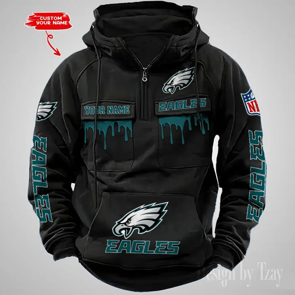 PhEagle Custom Vintage Hoodie For Men Unisex T-shirt, Sweatshirt, Hoodie, Long Sleeve Tee - T-Shirt, Sweatshirt, Hoodie