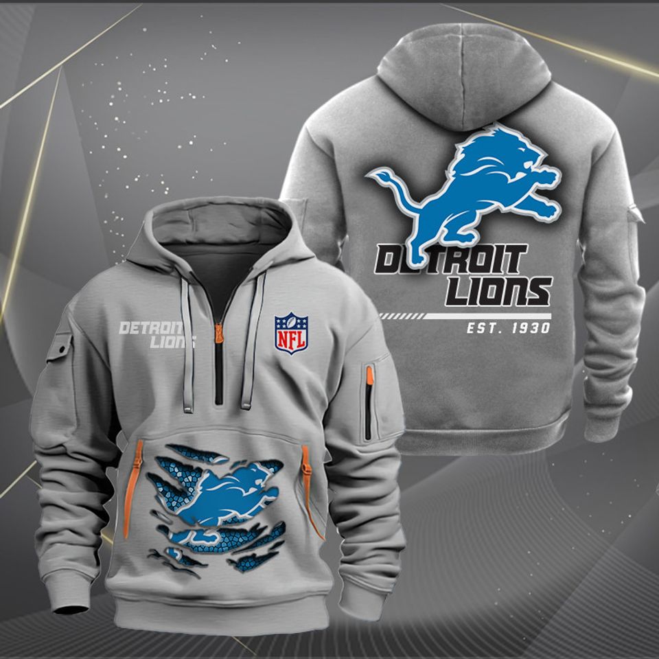 Detroit Lions Heavy Tactical Hoodie Unisex T-shirt, Sweatshirt, Hoodie, Long Sleeve Tee - T-Shirt, Sweatshirt, Hoodie