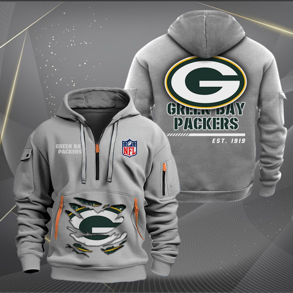 Green Bay Packers Heavy Tactical Hoodie Unisex T-shirt, Sweatshirt, Hoodie, Long Sleeve Tee - T-Shirt, Sweatshirt, Hoodie