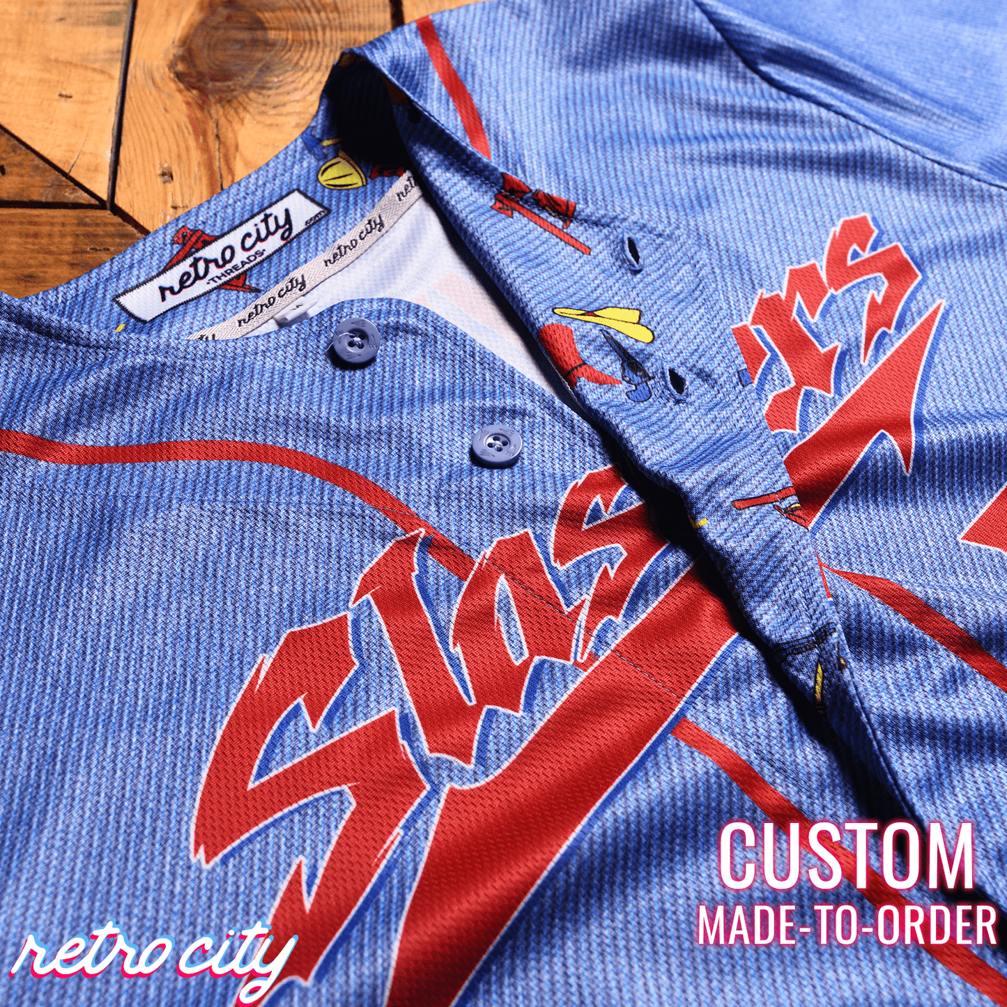 Chucky Slasher Series Full-Button Baseball Jersey baseball jersey product view 4