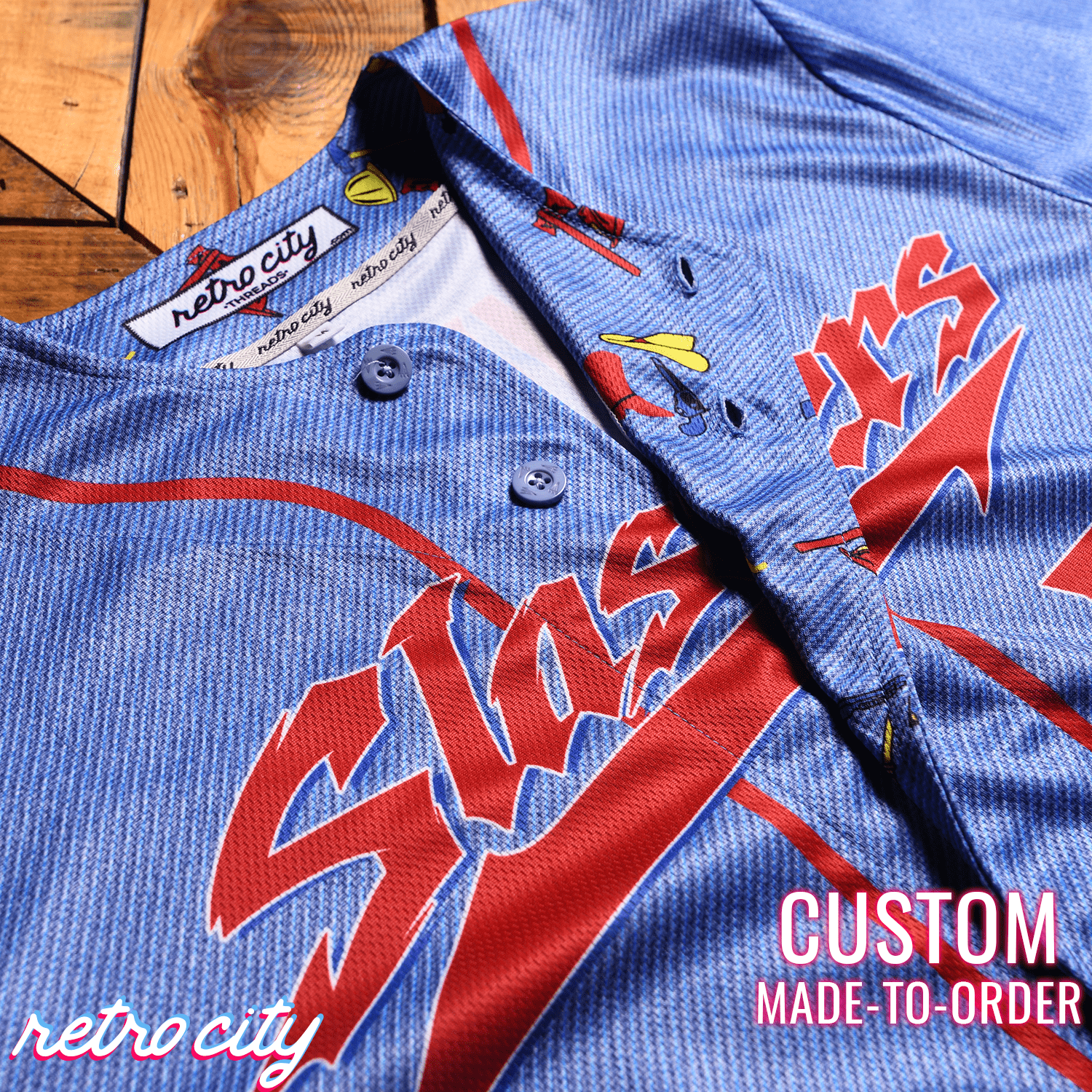 Chucky Slasher Series Full-Button Baseball Jersey baseball jersey product view 4