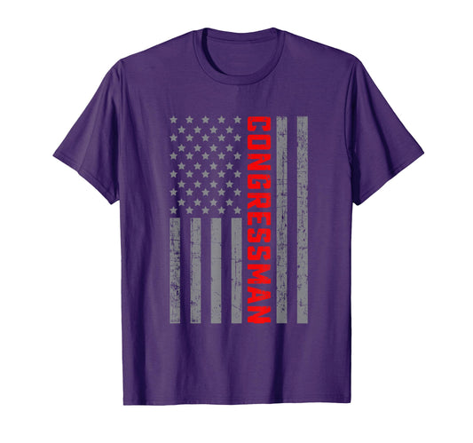 American Flag Congressman Us Flag T-Shirt - Aesthetic Graphic for Adults - T-Shirt, Sweatshirt, Hoodie