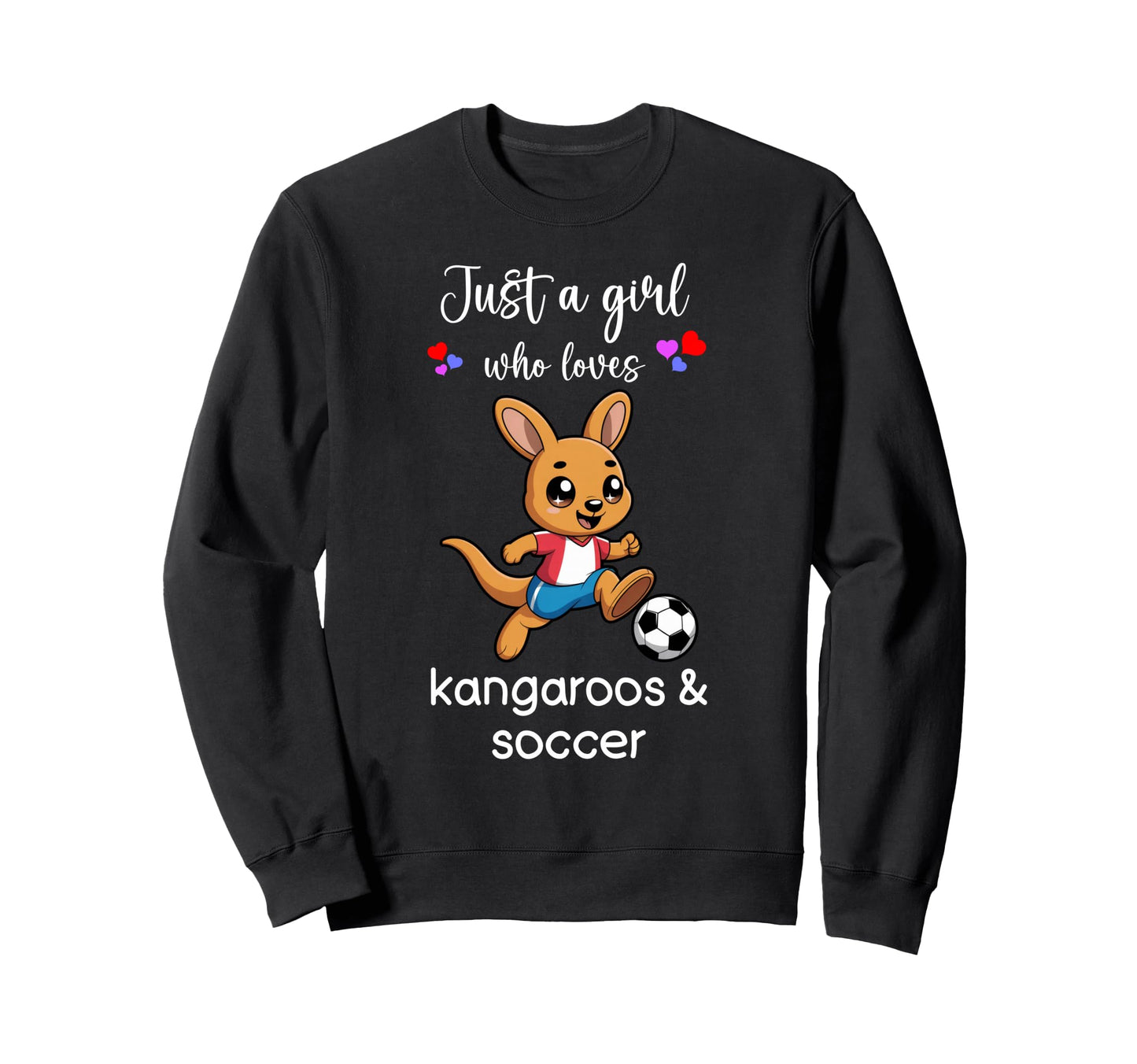 Kangaroo Soccer Kangaroo Soccer Sweatshirt - Custom Art Print Men Women - T-Shirt, Sweatshirt, Hoodie