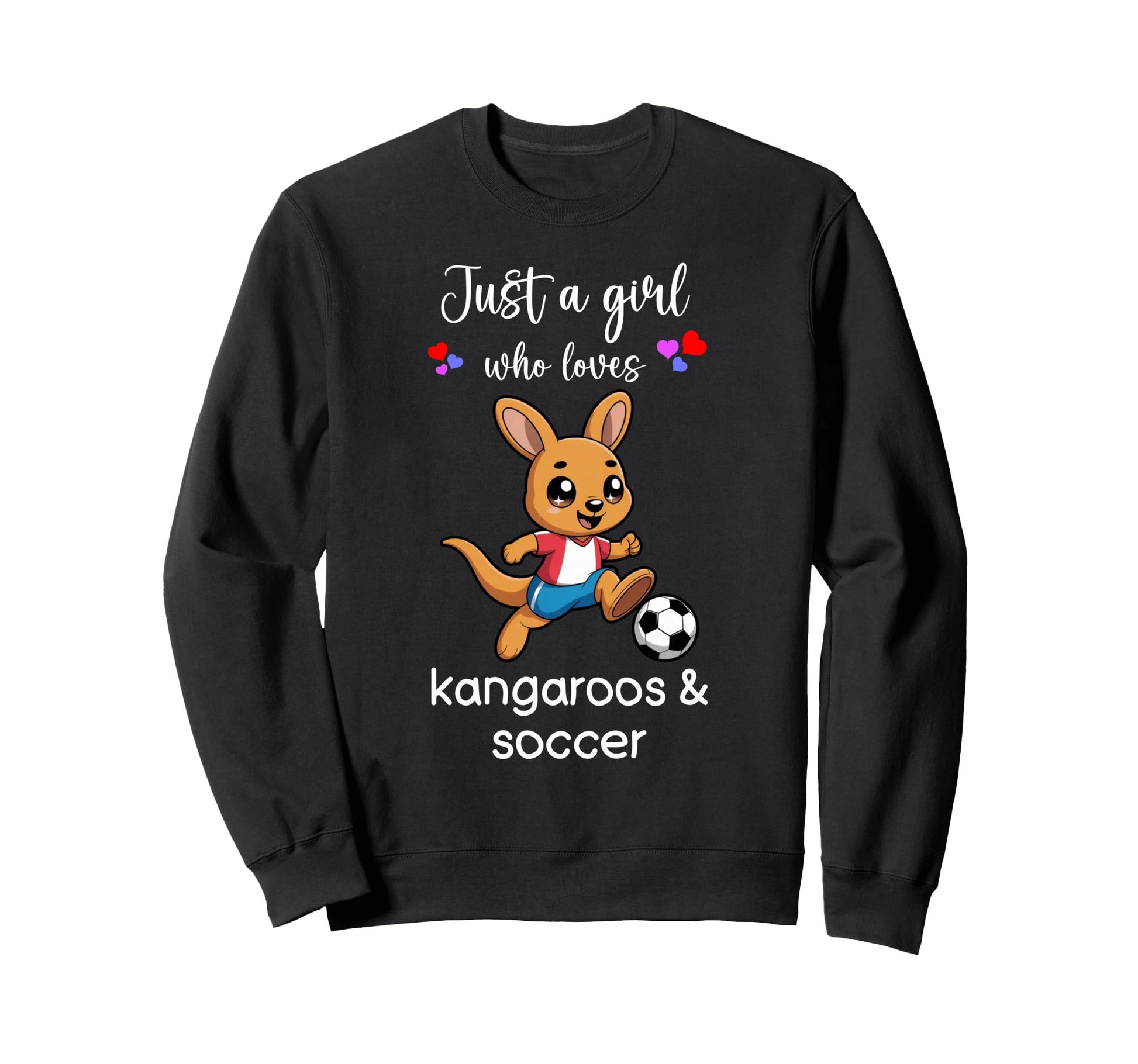 Kangaroo Soccer Kangaroo Soccer Sweatshirt - Custom Art Print Men Women - T-Shirt, Sweatshirt, Hoodie