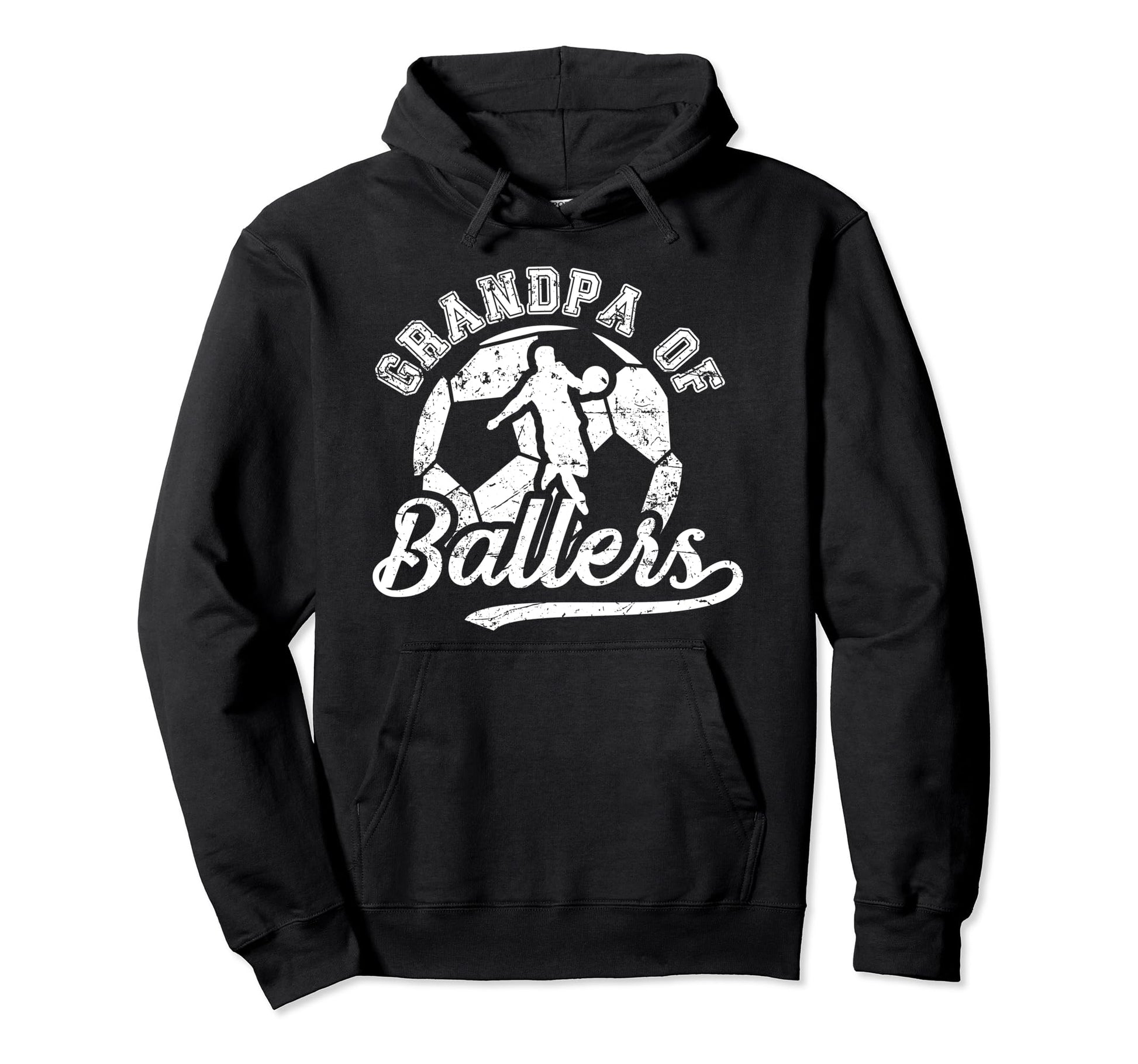 Grandpa Ballers Soccer Grandpa Hoodie - Aesthetic Graphic for Adults - T-Shirt, Sweatshirt, Hoodie
