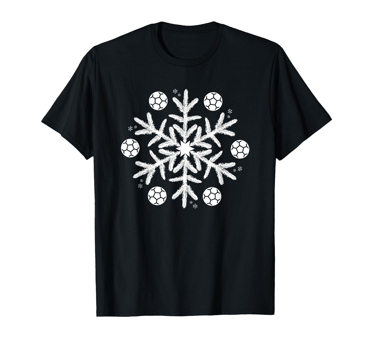 Snowflake Soccer T-Shirt - Casual Everyday Wear Unisex - T-Shirt, Sweatshirt, Hoodie