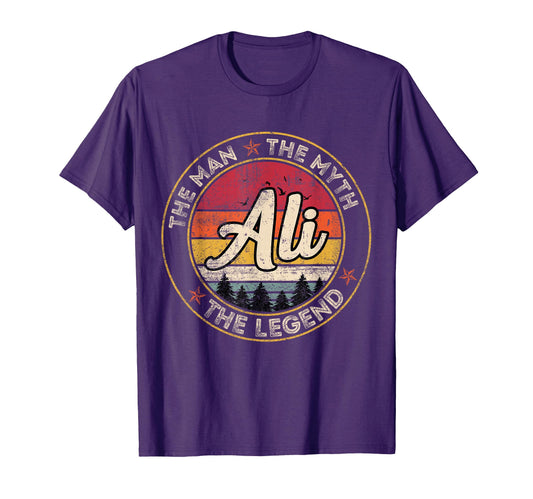 Ali Myth Legend Personalized Name T-Shirt - Aesthetic Graphic Men Women - T-Shirt, Sweatshirt, Hoodie