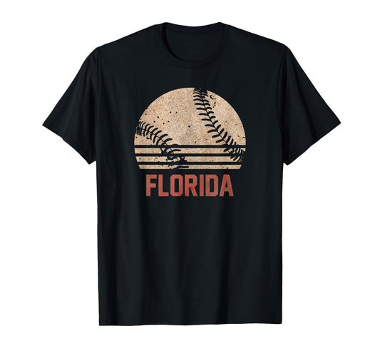 Baseball Florida Softball Gift T-Shirt - Minimalist Print for Adults - T-Shirt, Sweatshirt, Hoodie