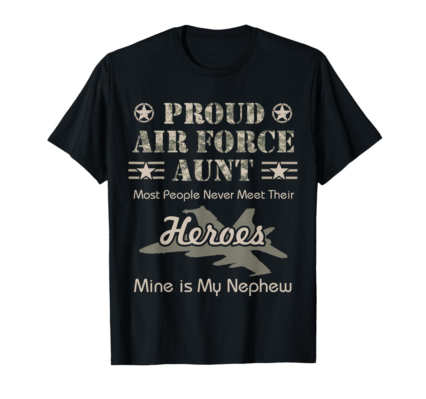 Proud Air Force Aunt T-Shirt - Novelty Apparel for Adults - T-Shirt, Sweatshirt, Hoodie