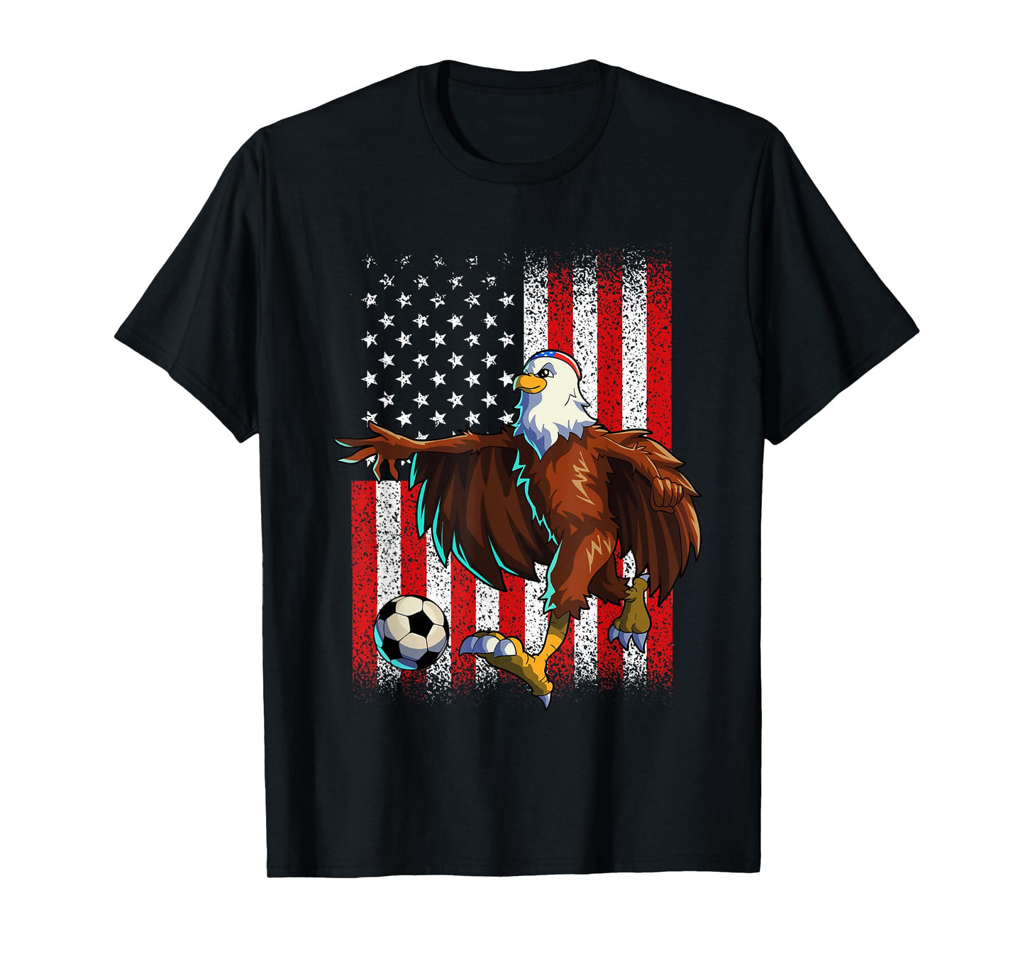 Soccer American Eagle 4Th July Usa T-Shirt - Minimalist Print for Adults - T-Shirt, Sweatshirt, Hoodie