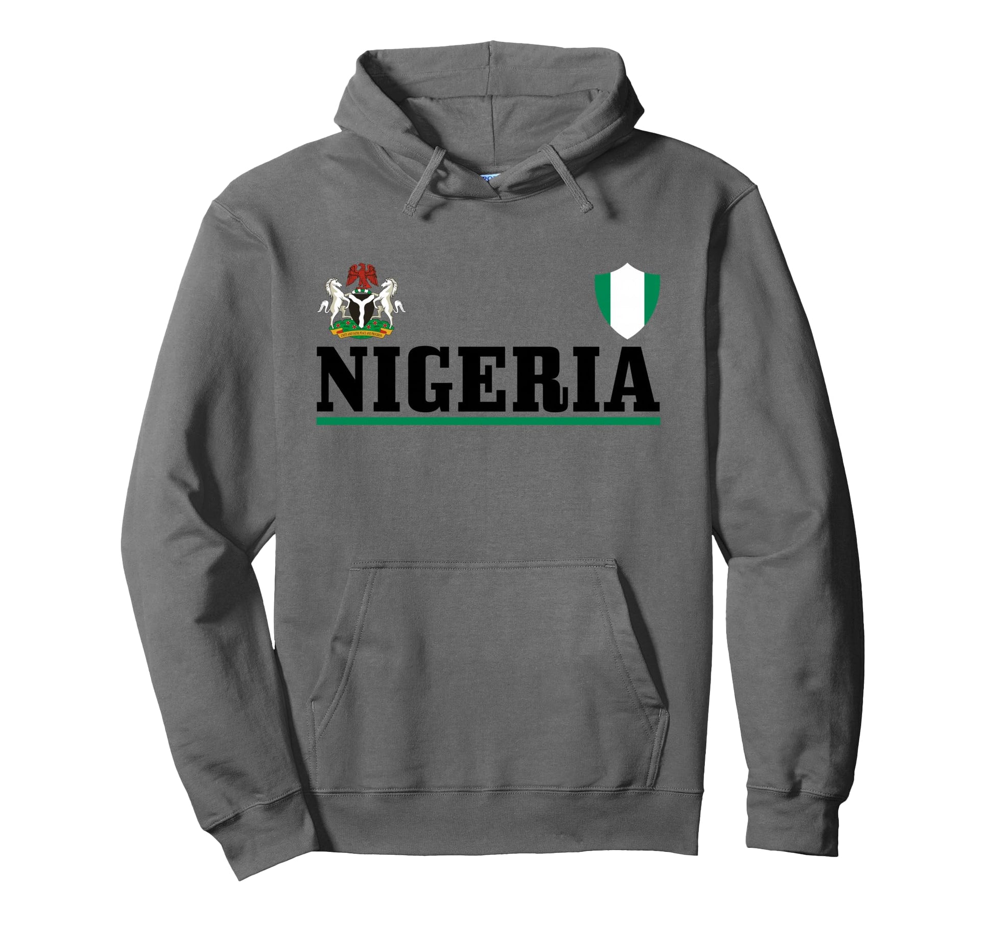 Nigeria Pride Nigerian Flag Africa Hoodie - Custom Art Print Men Women - T-Shirt, Sweatshirt, Hoodie