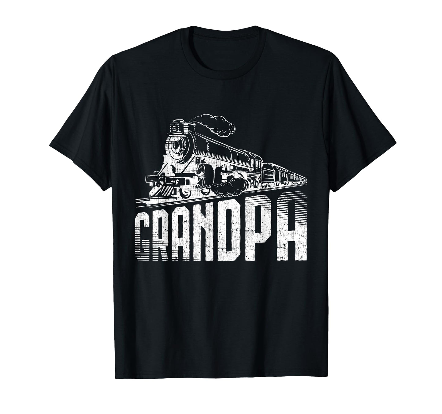 Train Lover Grandpa Gift T-Shirt - Graphic Print Men Women - T-Shirt, Sweatshirt, Hoodie