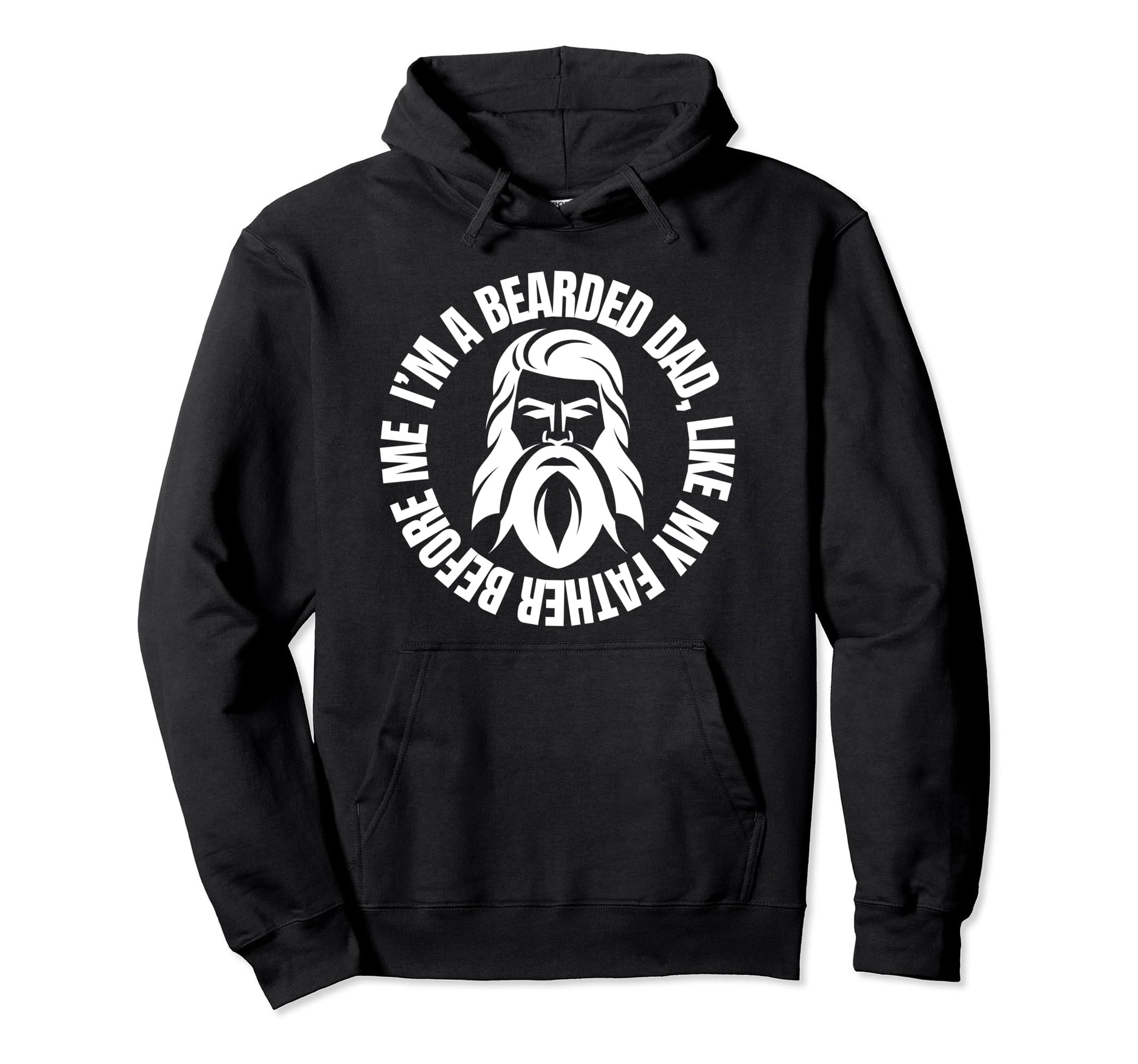 Weight Lifting Bearded Dad Fitness Hoodie - Casual Everyday Wear Men Women - T-Shirt, Sweatshirt, Hoodie