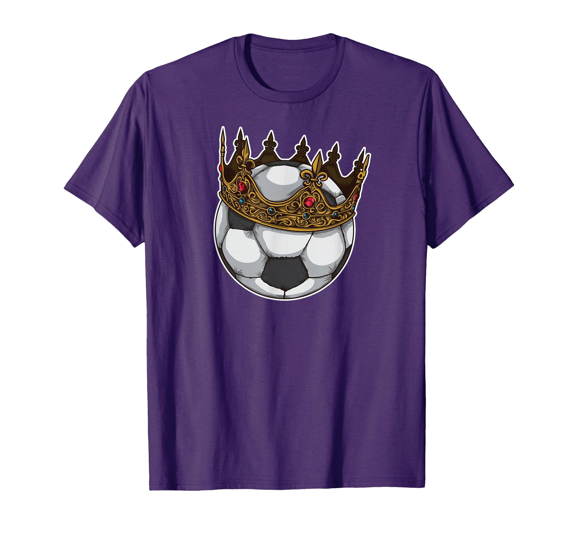 Soccer King Crown Best Player Award T-Shirt - Minimalist Print for Adults - T-Shirt, Sweatshirt, Hoodie