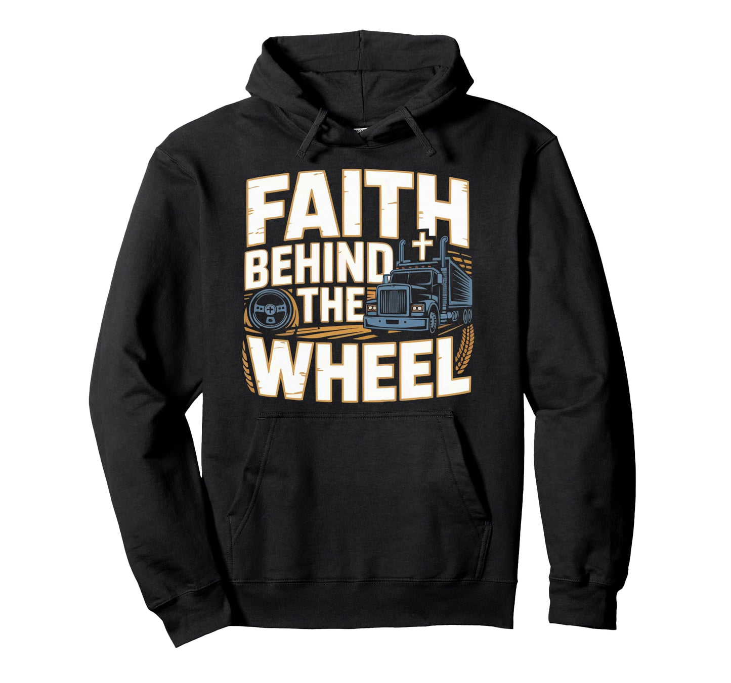 Christian Truck Driver Trucker Hoodie - Unique Graphic for Adults - T-Shirt, Sweatshirt, Hoodie