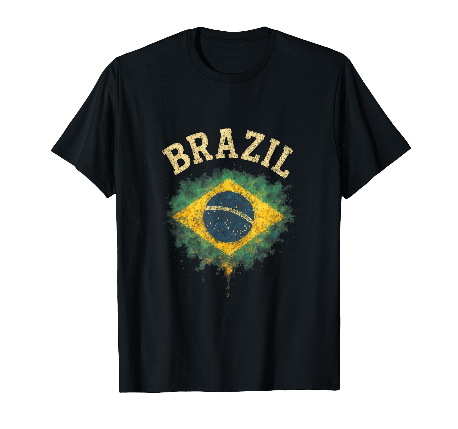 Brazil Flag Soccer Fans T-Shirt - Fun Novelty Design Men Women - T-Shirt, Sweatshirt, Hoodie