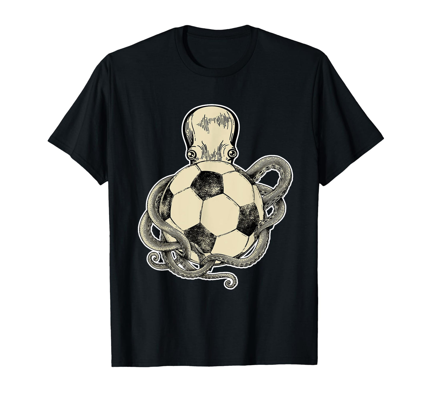 Octopus And Soccer Ball Gift Soccer Player T-Shirt - Graphic Print Unisex - T-Shirt, Sweatshirt, Hoodie
