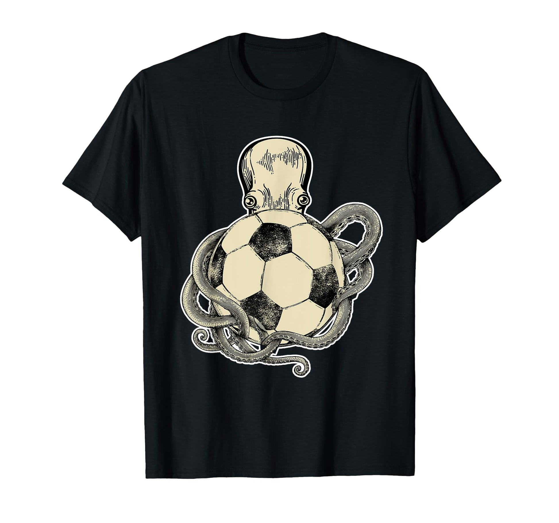 Octopus And Soccer Ball Gift Soccer Player T-Shirt - Graphic Print Unisex - T-Shirt, Sweatshirt, Hoodie