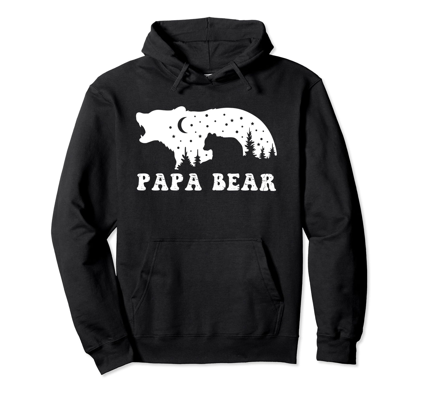 Papa Bear Novelty Funny Dads Fathers Day Hoodie - Unique Graphic Unisex - T-Shirt, Sweatshirt, Hoodie