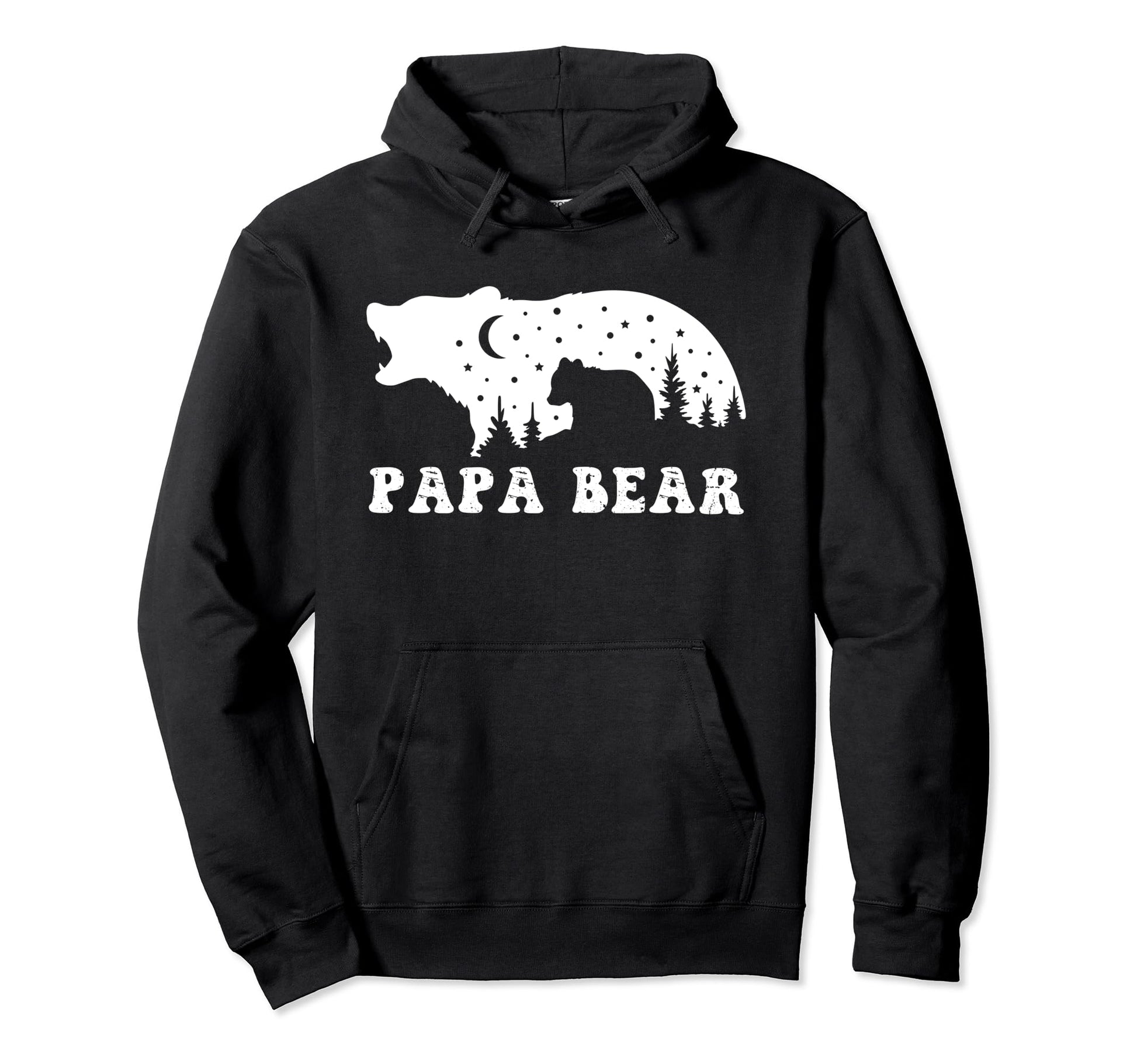 Papa Bear Novelty Funny Dads Fathers Day Hoodie - Unique Graphic Unisex - T-Shirt, Sweatshirt, Hoodie
