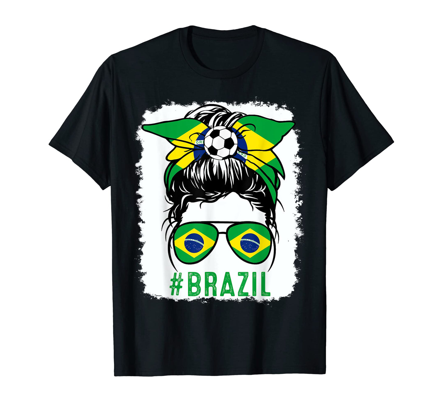 Chica Brazil Flag Brazilian Pride T-Shirt - Casual Everyday Wear Unisex - T-Shirt, Sweatshirt, Hoodie