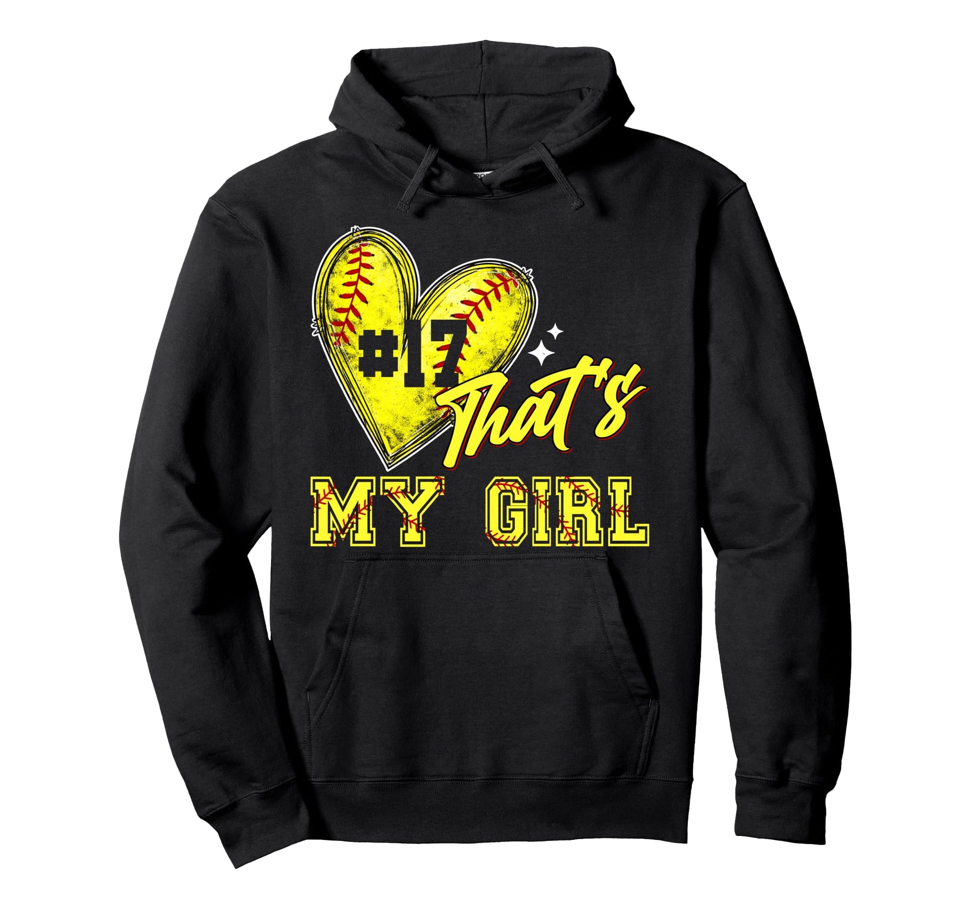 Softball Mom Dad Thats My Jersey Hoodie - Casual Everyday Wear Men Women - T-Shirt, Sweatshirt, Hoodie