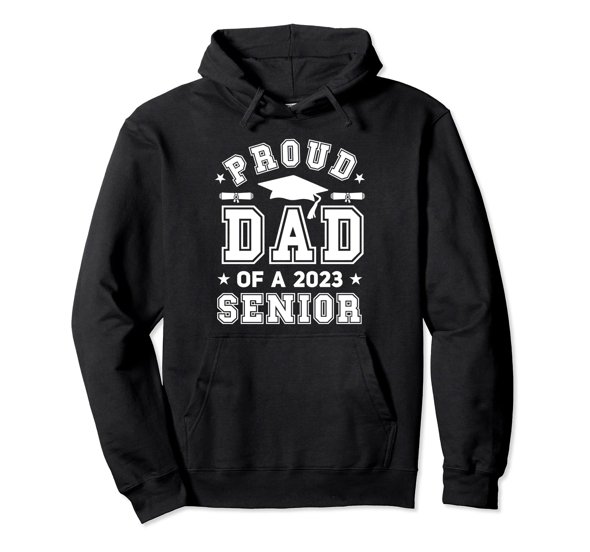 Proud Dad 2023 Senior Highschool Hoodie - Aesthetic Graphic Men Women - T-Shirt, Sweatshirt, Hoodie