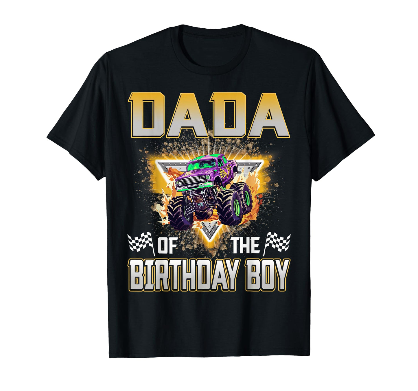 Dada Birthday Monster Truck Birthday T-Shirt - Unique Graphic for Adults - T-Shirt, Sweatshirt, Hoodie