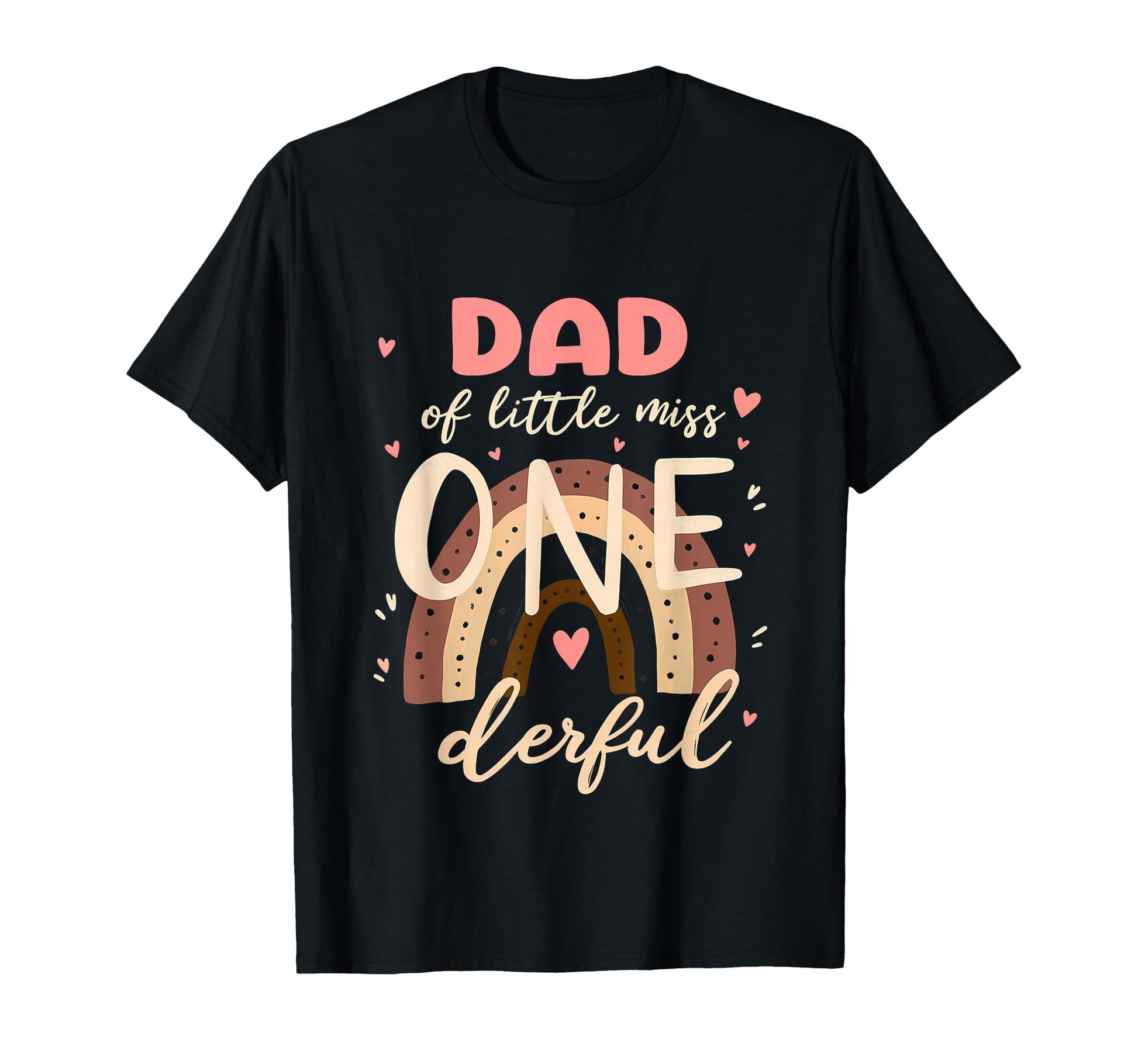 1St Birthday Rainbow Daddy Dad Lil T-Shirt - Custom Art Print Men Women - T-Shirt, Sweatshirt, Hoodie