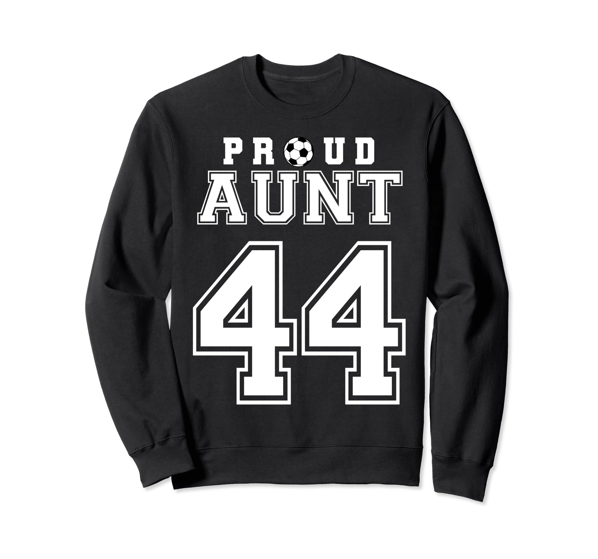 Number 44 Custom Proud Soccer Futbol Sweatshirt - Unique Graphic Unisex - T-Shirt, Sweatshirt, Hoodie