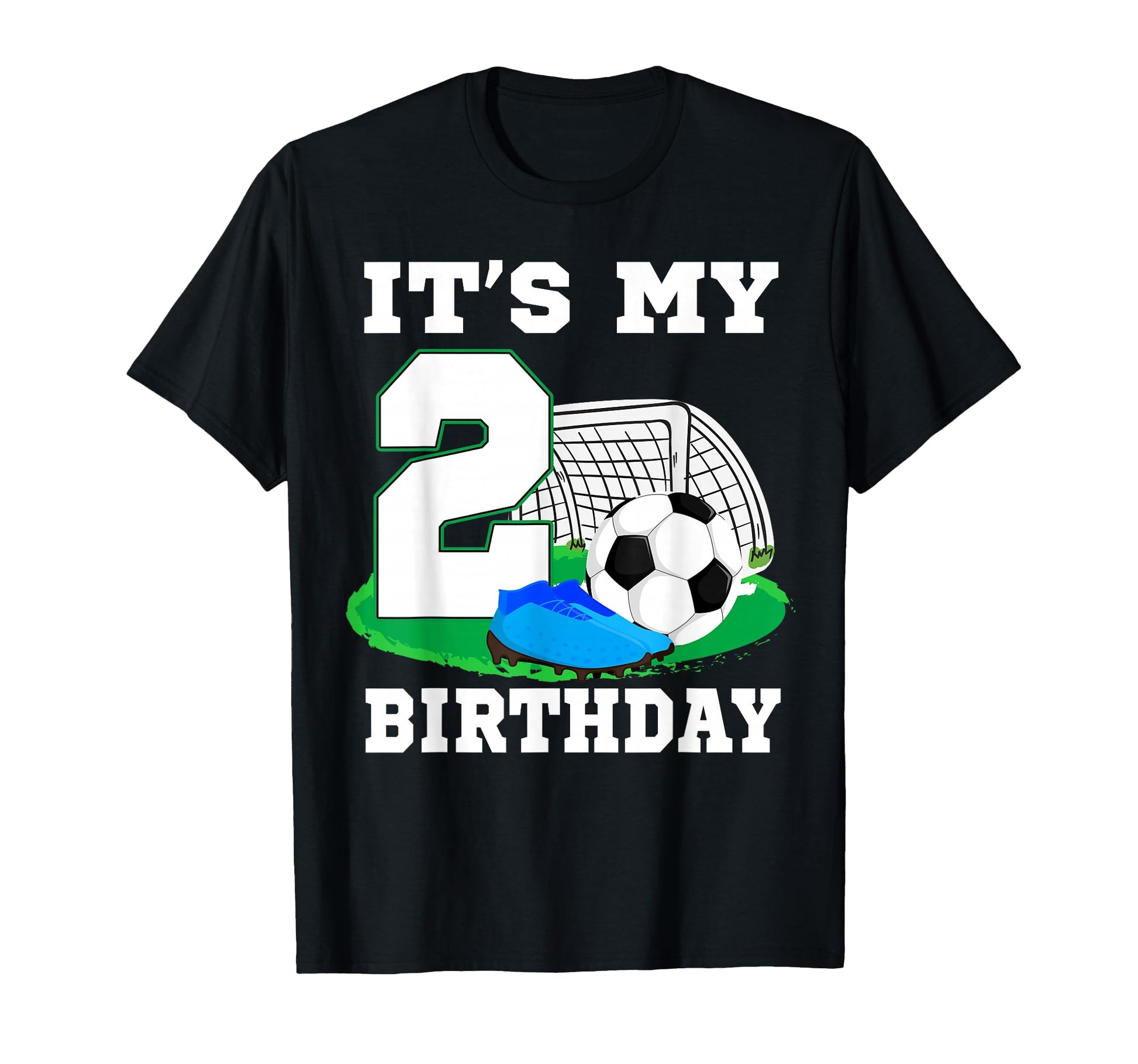 Its My 2 Year Old Birthday Soccer 2Nd T-Shirt - Novelty Apparel for Adults - T-Shirt, Sweatshirt, Hoodie