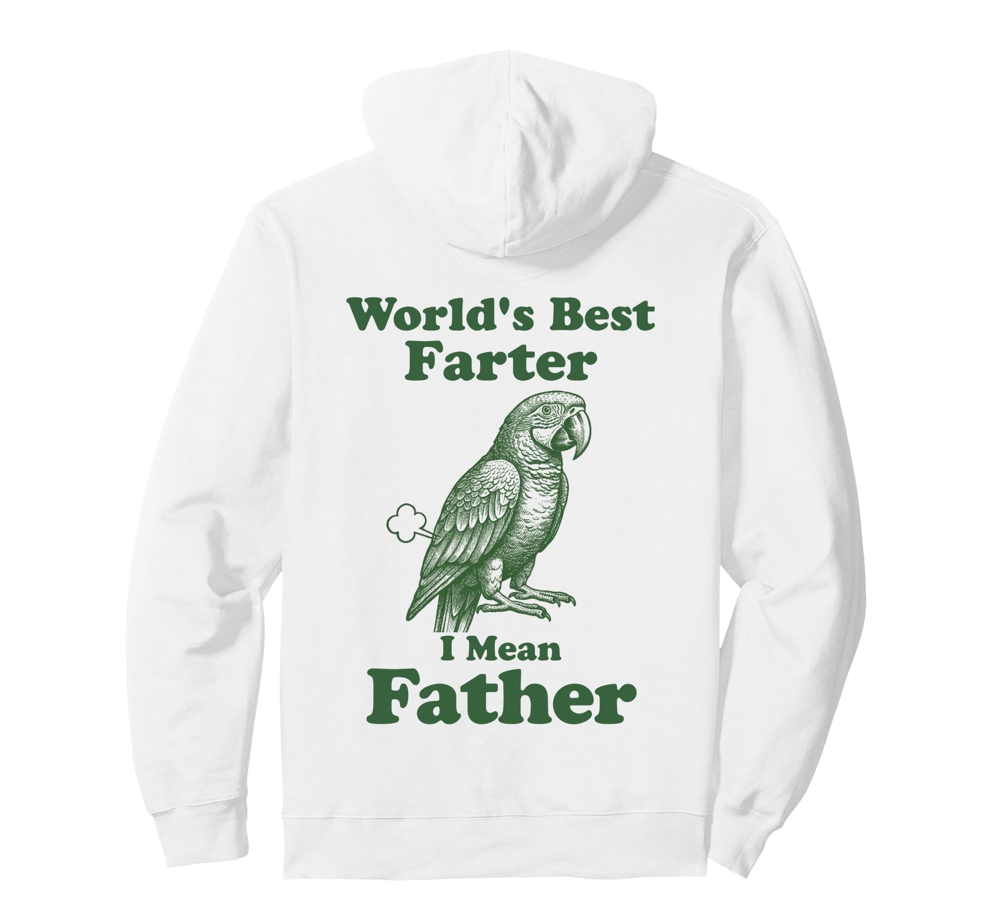 Parrot Worlds Best Farter Father Funny Hoodie - Trendy Graphic for Adults - T-Shirt, Sweatshirt, Hoodie