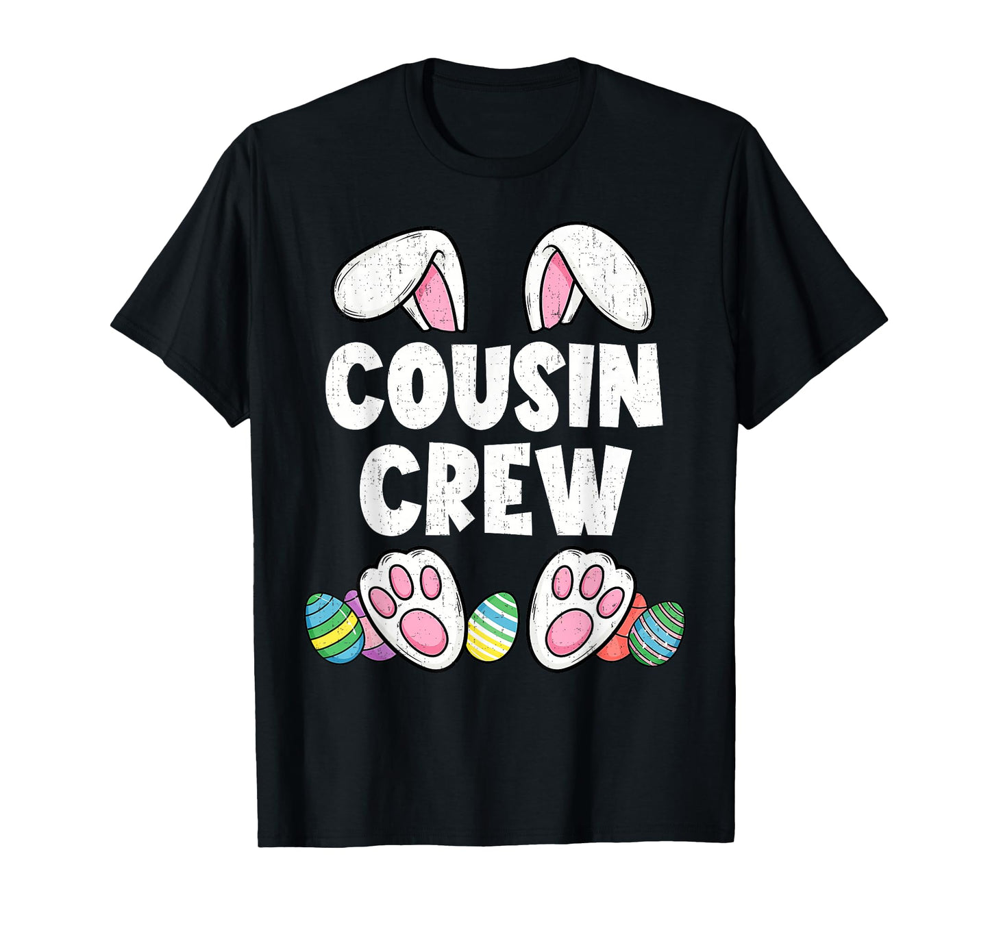 Cousin Crew Easter Bunny Family Matching T-Shirt - Custom Art Print Unisex - T-Shirt, Sweatshirt, Hoodie