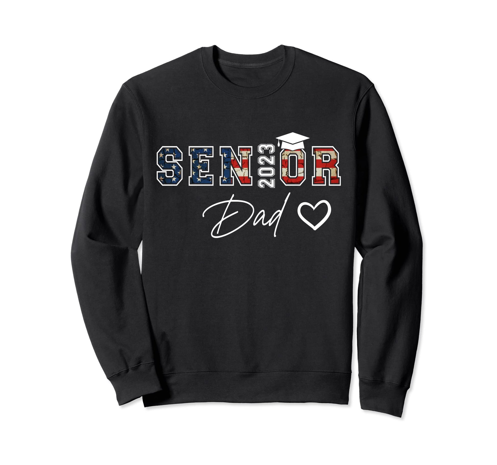 Proud Dad Graduate Senior 2023 Sweatshirt - Minimalist Print for Adults - T-Shirt, Sweatshirt, Hoodie