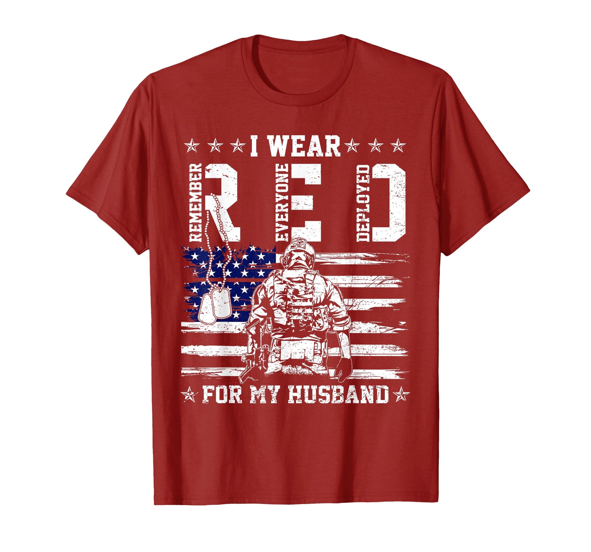 I Wear Red Fridays My Husband Military T-Shirt - Trendy Graphic Men Women - T-Shirt, Sweatshirt, Hoodie