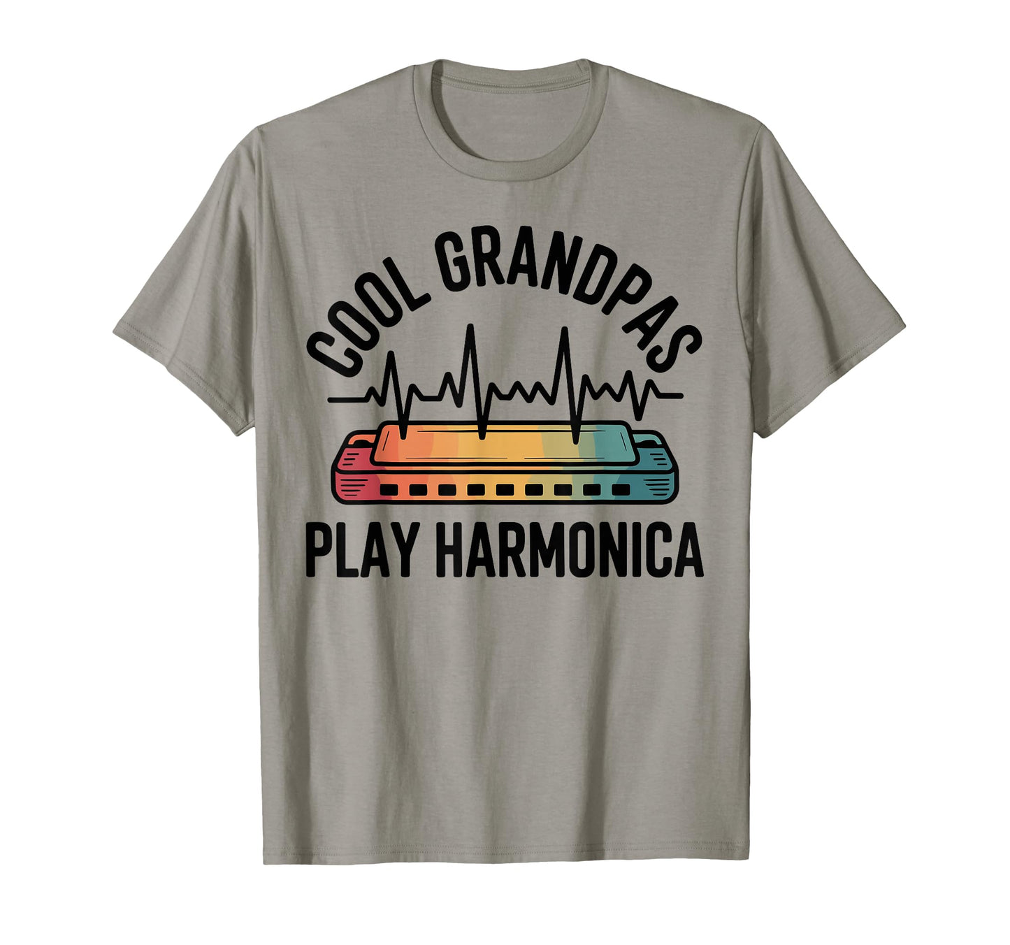 Funny Harmonica Player Grandpa T-Shirt - Casual Everyday Wear for Adults - T-Shirt, Sweatshirt, Hoodie