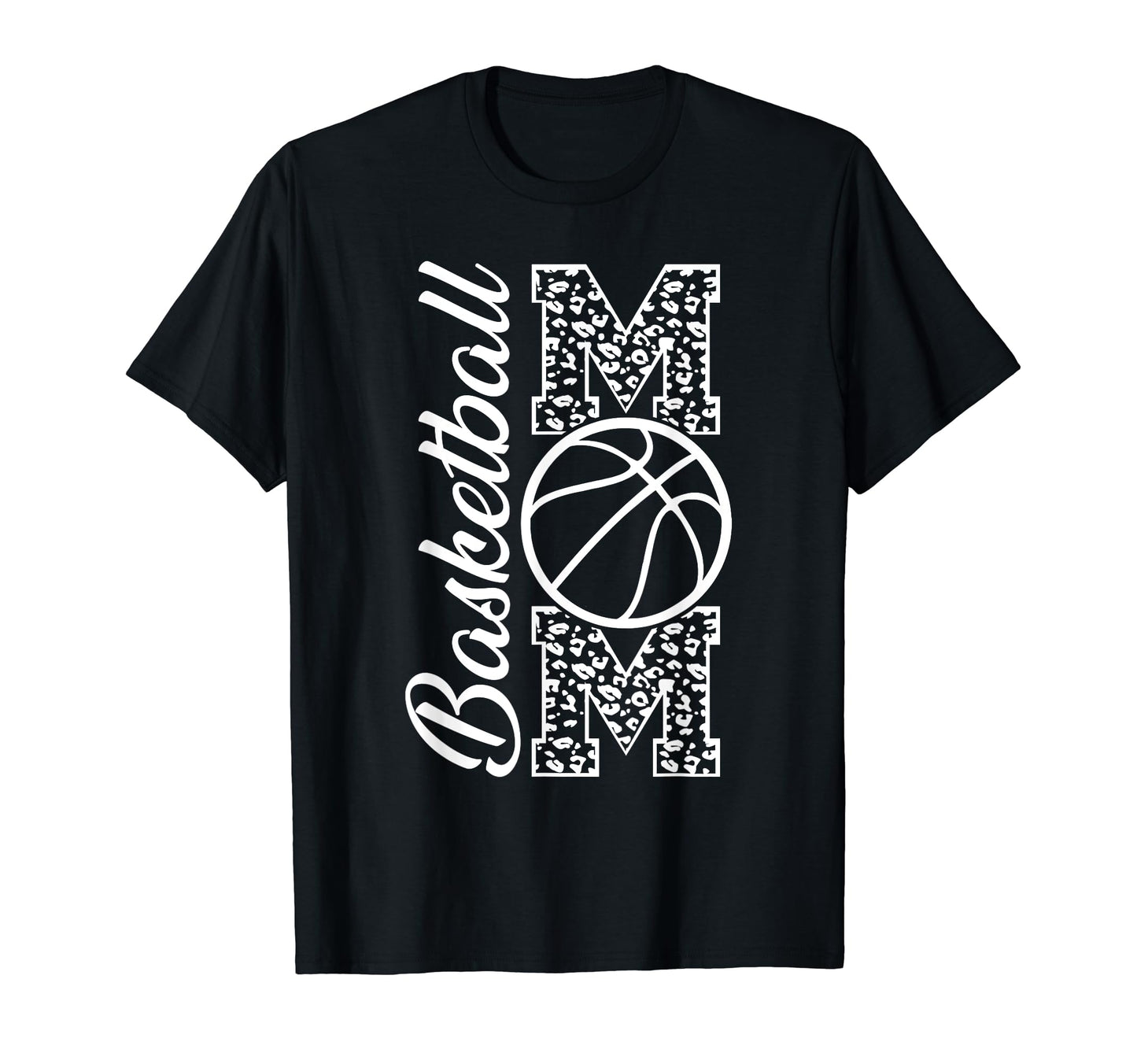 Basketball Mom Leopard Cheetah Proud T-Shirt - Custom Art Print for Adults - T-Shirt, Sweatshirt, Hoodie
